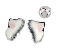 JSGHGDF Serre-tête électrique avec oreilles de chat et renard - Pour Noël, Halloween, cosplay - Rechargeable - Cadeau électrique - Oreilles de renard