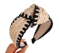 JSGHGDF Serre-tête élégant en paille tissée pour les vacances