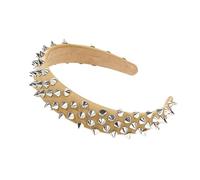 JSGHGDF Serre-tête en cuir synthétique avec rivets multicolores pour filles