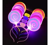 JSGHGDF Serre-tête fluorescent pour femme - Plusieurs formes - Pour Noël, carnaval, concert, fête