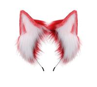 JSGHGDF Serre-tête oreilles de chat fait à la main couleur unie en peluche