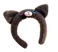 JSGHGDF Serre-tête réglable avec oreilles de chat en peluche pour enfants et adultes - Accessoire de coiffure pour Halloween
