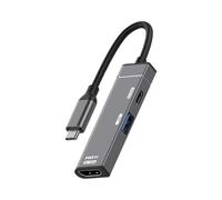 JSGHGDF Station d'accueil USB C 4K HDTV Sortie 100WPD Chargeurs USB3.0 Port pour ordinateurs portables Smartphones USB C Multiports Dock Aluminium