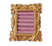 JSGHGDF Support de bagues de type antique avec base en flanelle douce, compact pour présenter des bijoux et offrir un cadre photo ou un plat