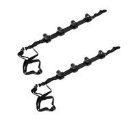 JSGHGDF Support de canne à pêche avec pinces de type lourd pour canne à pêche, technologie de bande en caoutchouc pour voyages en terrain accidenté, ceintures de sécurité rétractables, colliers de