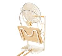 JSGHGDF Support de couvercle stable avec base antidérapante pour sécuriser les ustensiles de cuisine et éviter les déversements accidentels en toute sécurité