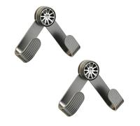 JSGHGDF Support mural robuste et réglable à ventouse pour ustensiles de cuisine - Sans perçage - Avec roue - Esthétique - Support mural