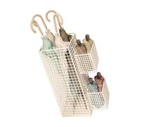 JSGHGDF Support vertical pour parapluies en fer avec grande capacité pour rangement de maison, entrée, antirouille et anti-effondrement, boîte de rangement en fer