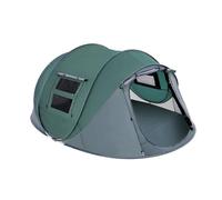 JSGHGDF Tente anti-éclatement avec hall d'entrée pour le rangement du matériel, montage immédiat facile, filet ventilé pour plus de confort, camping, plein air, famille, taille L