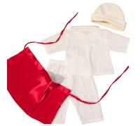 JSGHGDF Tenue de photographie pour nourrisson - Chapeau de cuisinier - Hauts et pantalons - Tablier - Ensemble de vêtements de pose photo de 0 à 9 mois - Costume de cuisinier