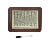 JSGHGDF Tirelire éducative en bois avec numéro autocollant et stylo pour la gestion financière et le suivi de l'épargne pour enfants et adultes