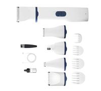 JSGHGDF Tondeuse pour chien 5 en 1 rechargeable par USB pour tous les types de pelage Silencieux ABS Build USB C