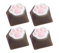JSGHGDF Touches 3D Catpaws en silicone ABS pour une saisie douce et confortable qui ajoute une touche au clavier Catpaws