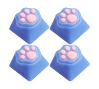 JSGHGDF Touches 3D Catpaws en silicone ABS pour une saisie douce et confortable qui ajoute une touche au clavier Catpaws