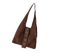 JSGHGDF Undrearm Sac à main élégant de grande capacité en daim doux texturé léger Sac à bandoulière pratique pour le bureau, café
