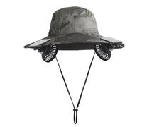 JSGHGDF Ventilateur de refroidissement à air puissant Sun T Square amovible, double charge, longue durée de vie, ventilation automatique, toutes les époques, y compris chapeau ventilé pour enfants