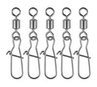 JSHANMEI ® Lot de 100 émerillons pivotants avec verrouillage pour ligne de pêche à crochet (2#)