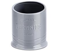 JSHKY Porte-ustensiles extra large de 18,3 cm pour comptoir de cuisine, pot a ustensiles en ceramique lourd avec tapis de protection en bas, cadeau pour pendaison de cremaillere, Thanksgiving et Noel,