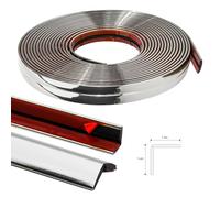 JSIWOTH Garniture autocollante de 6 m pour coins intérieurs et extérieurs et protection des bords, moulure adhésive flexible type cornière PVC, baguette d’angle pour mur, fenêtre, table