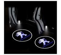 JsjjQf 2 Pièces Feux Bienvenue Voiture pour Peugeot 3008 5008 208 2008 308 508 SW GT 2020-2022 2023 2024 2025,Projecteur de Portière de Voiture LED Projection Logo Feux Accessoires Décoratifs