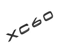 JsjjQf Auto Emblème pour Volvo XC40 XC60 XC90,Logo Emblème Badge Remplacement Avant et Arrière Capot Coffre Emblèmes Autocollants Décorer Accessoires,XC60-Black