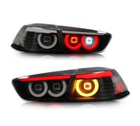 JsjjQf Feu Arrière de voiture pour Mitsubishi Lancer EVO X 2008-2016 2017 2018 2019 2020,Feu De Stop Clignotant Lampe Lampe de Pare-chocs Feu Arrière LED De Remplacement