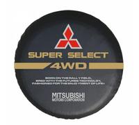JsjjQf Housse Roue Secours pour Mitsubishi Pajero V73 2008-2011,Housse de Pneu de Couverture Roue Protection Housse Antipoussière Pneus Accessoires,16inch