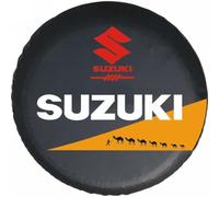 JsjjQf Housse Roue Secours pour Suzuki Grand Vitara 2005-2008,Housse de Pneu de Couverture Roue Protection Housse Antipoussière Pneus Accessoires,B-17in