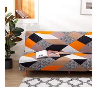 JSKK Housse Canapé Clic Clac Élastique Sans Accoudoir Universelle - Protecteur 3/2/1 Places - Banquette Couverture du Salon