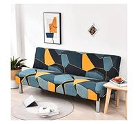 JSKK Housse/Couverture de Canape Lit Clic Clac 140x190 Matelassee Housse de Canapé sans Bras Extensible Grise Housse Clic Clac sans Bras/Housse pour Canapé sans Accoudoirs 3/2/1 Place