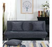 JSKK sans Bras Housse De Clic Clac Canapé-lit 3/2/1 Places Housse De Canapé Canapé-lit Extensible sans Accoudoirs Housse Clic Clac Matelassée Bz Couverture De Canapé pour Banquette