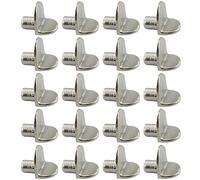 JSKWIKE 20 Pcs Chevilles de Support d'ÉtagèreÉtagère Support en Forme de L en Bois et Verre de Armoire Rangement Meuble Placard Bibliothèque