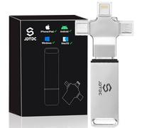 JSL JDTDC 128GB Clé-USB-Sauvegarde-Automatique pour Tous Les Appareils de Sauvegarde Sécurisé de Photos et de Vidéos 4-en-1 Picture Stick pour Photos Finder Clé USB Stockage de Sauvegarde iPhone