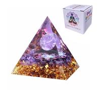 Jsleid D'Améthyste Crystal Pyramide, Orgonite Pyramide Protection, Healing Crystals Pyramide En, Pour La Décoration De Méditation, Décoration De La Maison, Cadeaux(La Couleur Violette)