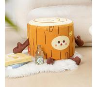 JSLJDM Joli Tabouret en souche d'arbre,Tabouret pour Enfant,pour garçons et Filles,Tabouret en Coton,Chambre à Coucher, Salons Yellow 38X29CM