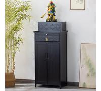 JSLJDM Table de sanctuaire en Bois avec Armoire,Autel Bouddhiste,Table D'Autel Bouddhiste,Style Modern, pour prière méditation et Support de Statue B 52X38X120CM