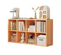 JSLJJBD Bibliothèque Basse en Bois à 6 Cubes Étagère à 8 Compartiments Étagère Cubique Cloison à Cubes Ouvertes pour Salon Bureau Cabinet de Travail Yellow 120cm