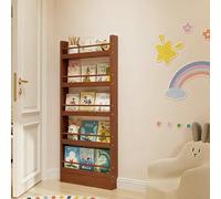 JSLXNDM Bibliothèque Derrière la Porte étagère Murale pour Livres 3-6 layersétagère en Bois Idéal pour Les Salons Les Chambres et Les Chambres d'enfants 5F 60CM