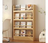 JSLXNDM Bibliothèque étroite derrière la Porte 3 à 6 étages étagère Murale pour Livres Conception compacte, idéale pour Les Chambres, Les Salons et Autres espaces similaires 4F 80CM