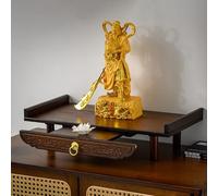 JSLXNDM Fixation Murale étagère d'autel Une Table de prière en Bambou avec tiroirs, adaptée au culte Domestique et aux Rites ancestraux Walnut 15.7 * 9.8 * 5.1in