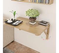 JSLXNDM Table Murale Rabattable Table Pliante Murale Rabattable en Bois, Table à Rabat pour Cuisine Chambre Salon Bureau, Blanchisserie, Table Enfant, Peu Encombrant 70 * 50cm/28 * 20in