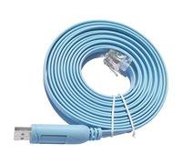 JSM FITNESS Câble de console USB à RJ45 pour la configuration de périphériques réseau - longueur 3m et chipset FTDI, Console cable pour Cisco, HP, Fortigate, routeurs et commutateurs