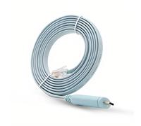 JSM FITNESS Câble de console USB-C à RJ45 pour la configuration de périphériques réseau - longueur 1.8m et chipset FTDI, Thunderbolt Console cable pour Cisco, HP, Fortigate, compatible with MacBook