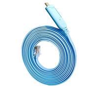 JSM FITNESS Câble de console USB-C à RJ45 pour la configuration de périphériques réseau - longueur 3m et chipset FTDI, Thunderbolt Console cable pour Cisco, HP, Fortigate, compatible with MacBook