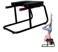 JSM FITNESS Tabouret Yoga Inversion sur Le Poirier, Chaise de Yoga, Banc Pliable pour étirement et entraînement du Tronc, Construction Stable Acier, Table d'inversion pour Maison, Tapis Antidérapant