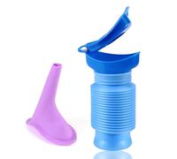 JSMTKJ Urinoir d'urgence rétractable, Urinoir Portable 750 ML, Mini Toilette Portable pour en Voyage, Camping, randonnée