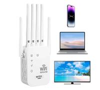 Jsnwernb Amplificateur De WiFi Et Extenseur D'Internet | Amplificateur Portable À Haute Vitesse, Stable Et Sécurisé - Extenseur de Portée WiFi de Signal,pour Famille Maison Intérieur