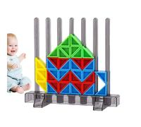 Jsnwernb Blocs de construction cérébraux | Jouets empilables colorés en trois dimensions pour l'éducation à la menthe, le puzzle Tangram et le jeu de ponte, à partir de 3 ans, ainsi que pour l'école à