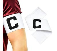 Jsnwernb Brassard de Capitaine | Respirant Élastique Ajustable - Brassards de Chef d'Équipe | Pour L'Entraînement Collectif Des Équipes De Football Volleyball Et