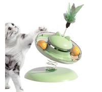 Jsnwernb Jouet à Friandises pour Chat | Jouet Distributeur De Croquettes avec Base Antidérapante Et Circuit À Bille, Interactif Mangeoire pour Chat,pour Toutes Tailles De Chats Et pour Leur